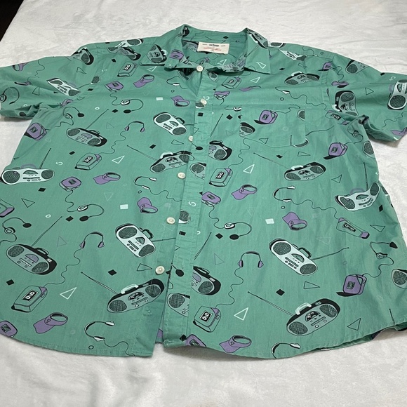 Urban Pipeline Ultimate Shirt Button Down Collared Music Print Men's XXL - Picture 1 of 9